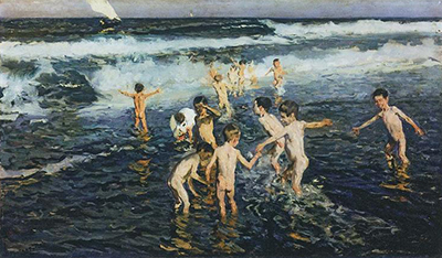 Sad Inheritance Study (Beach Rascals) Joaquin Sorolla